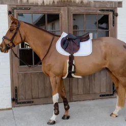 Kentucky Horsewear - Tapis de selle Glitter Rope Blanc Best