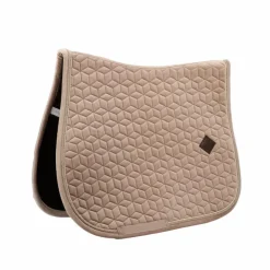 Kentucky Horsewear - Tapis de selle Basic Velvet jumping Beige Sale