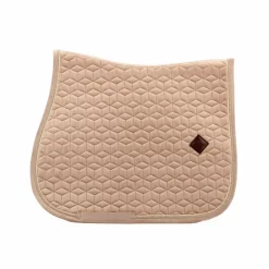 Kentucky Horsewear - Tapis de selle Basic Velvet jumping Beige Sale