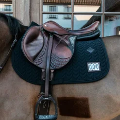Sale Kentucky Horsewear - Tapis de selle Fishbone Competition Noir