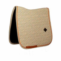 New Kentucky Horsewear - Tapis de dressage Velvet Printing cubes colorfull Orange