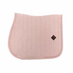 Kentucky Horsewear - Tapis de selle Velvet Pearls jumping tendre Rose Best