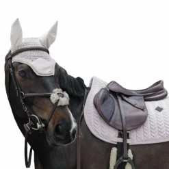 Kentucky Horsewear - Tapis de selle Velvet Pearls jumping tendre Rose Best