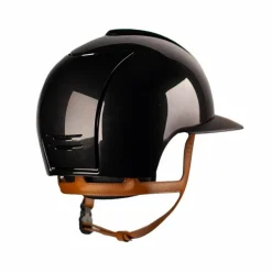 Sale KEP - Casque Cromo 2.0 shine black polo jugulaire beige Noir