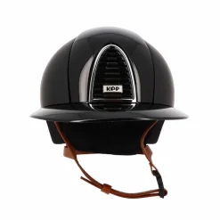 Hot KEP - Casque Cromo 2.0 textile polo polish black jugulaire beige Noir