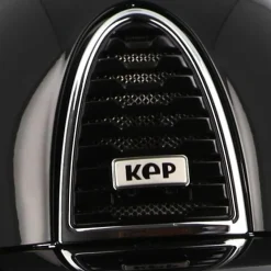 Hot KEP - Casque Cromo 2.0 textile polo polish black jugulaire beige Noir