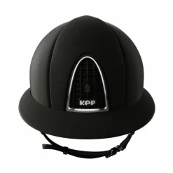 New KEP - Casque d'équitation Cromo Textile visière polo Noir