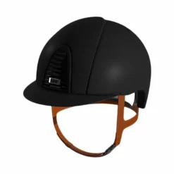 Outlet KEP - Casque d'équitation Cromo 2.0 matt jugulaire beige visière standard Noir