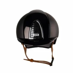 KEP - Casque d'équitation Cromo 2.0 Textile Polish visiere standard jugulaire beige Noir