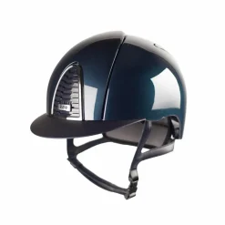 Clearance KEP - Casque d'équitation Cromo 2.0 Shine blue visière standard Marine