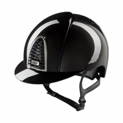 KEP - Casque d'équitation Cromo 2.0 New Shine black visière standard Noir Hot
