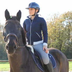 Discount KEP - Casque d'équitation Cromo Shine visière polo Marine