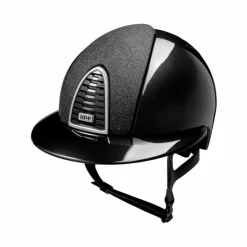 Discount KEP - Casque d'équitation Cromo 2.0 édition limitée Shine Star black visière polo Noir