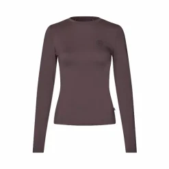 Kingsland - Baselayer manches longues femme KLMandy raisin Marron Discount