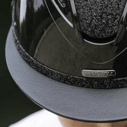 Hot Lami-cell - Galon pour casque d'équitation crystal Noir