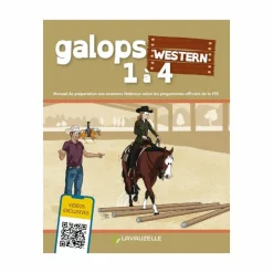 Hot Lavauzelle - Livre de préparation aux galops Western 1 à 4 avec vidéos