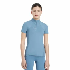LeMieux - Baselayer manches courtes enfant Junior Young Rider Classique Ice blue Bleu Outlet