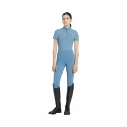 LeMieux - Baselayer manches courtes enfant Junior Young Rider Classique Ice blue Bleu Outlet