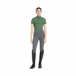 LeMieux - Baselayer manches courtes enfant Junior Young Rider Classique Hunter green Vert Outlet