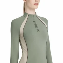 LeMieux - Baselayer manches longues mesh femme Philippa rosemary Vert Hot