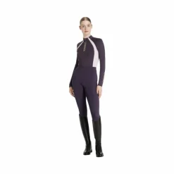LeMieux - Baselayer manches longues mesh femme Philippa juniper Violet Outlet