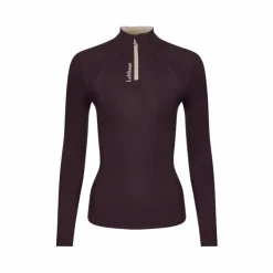 LeMieux - Baselayer manches longues femme Classique damson Bordeaux Discount