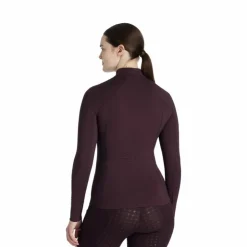 LeMieux - Baselayer manches longues femme Classique damson Bordeaux Discount