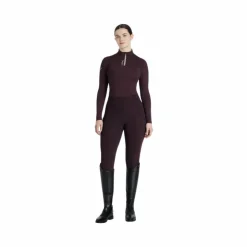 LeMieux - Baselayer manches longues femme Classique damson Bordeaux Discount