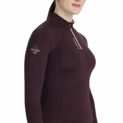 LeMieux - Baselayer manches longues femme Classique damson Bordeaux Discount