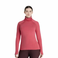 Online LeMieux - Baselayer manches longues col montant femme Sara cranberry Rose