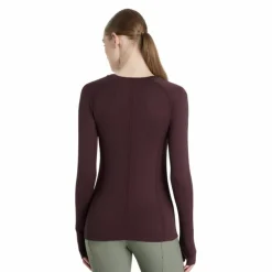LeMieux - Baselayer manches longues femme Britney sans coutures damson Bordeaux Sale