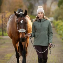 LeMieux - Blouson imperméable demi-zippé Phoebe femme rosemary Vert New