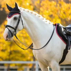 LeMieux - Bonnet pour chevaux anti-mouches Classic / cranberry Marine