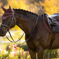 LeMieux - Bonnet pour chevaux anti-mouches Essence damson Bordeaux