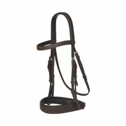 LeMieux - Bridon avec rênes Flat Hunter havane/ argent Marron