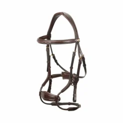 Clearance LeMieux - Bridon muserolle anatomique Kudos havane Marron