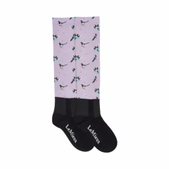 LeMieux - Chaussettes d'équitation Footsie lucky magpie Violet New