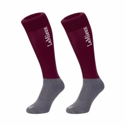 LeMieux - Chaussettes d'équitation (x2) Bordeaux Clearance