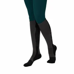 Best LeMieux - Chaussettes d'équitation junior Performance Silicone graphite Gris
