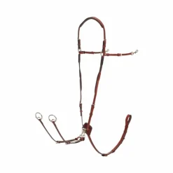 LeMieux - Collier de chasse D-Ring chesnut/ argent Marron Clearance