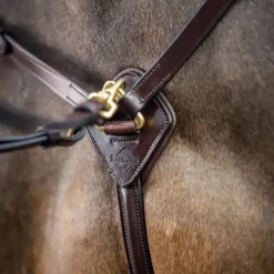 Sale LeMieux - Collier de chasse D-Ring Attachment / laiton Marron