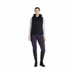 LeMieux - Doudoune sans manches à capuche femme Rose Noir Hot