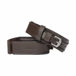 Discount LeMieux - Fixe-chaussettes en cuir Marron