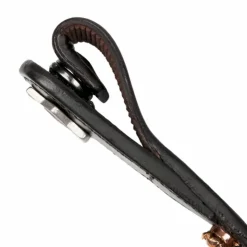 New LeMieux - Frontal Classique en cuir noir Diamante Rosé Rose