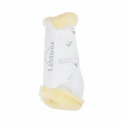 LeMieux - Guêtres de dressage Motionflex avec fourrure / naturel Blanc Discount