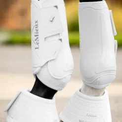 LeMieux - Guêtres fermées de dressage Motionflex Blanc Outlet