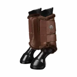 LeMieux - Guêtres fermées Fleece Lined (x2) Marron Outlet