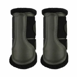 LeMieux - Guêtres fermées mouton kaki/ noir x2 Vert Sale