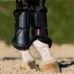 LeMieux - Guêtres fermées souples Mesh Fleece Edged Noir Discount