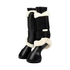 LeMieux - Guêtres fermées souples Mesh Fleece Edged / naturel Noir Online